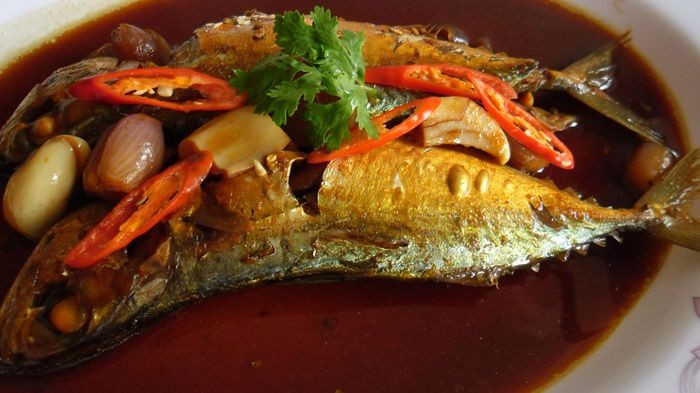 ปลาทูต้มเค็ม (สากล) อาหารภาคกลาง