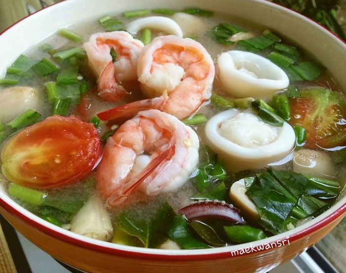 ต้มยำทะเลน้ำใส อาหารภาคกลาง