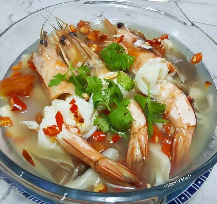 ต้มยำกุ้งน้ำใส อาหารภาคกลาง