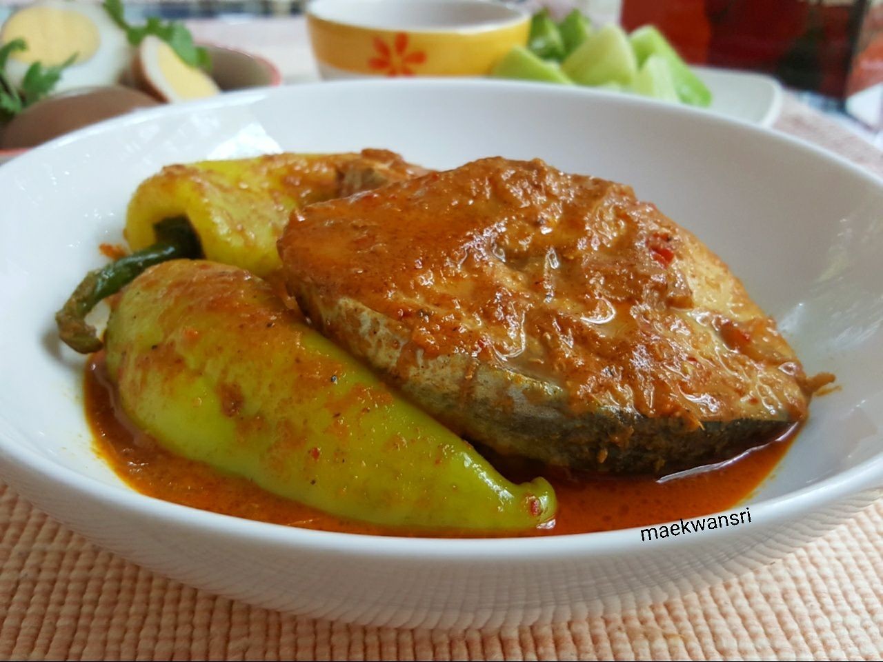 แกงเผ็ดปลาอินทรี อาหารภาคกลาง