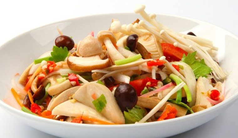 ยำเห็ดรวมเจ อาหารเจ