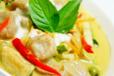 แกงเขียวหวาน ( เจ ) อาหารเจ