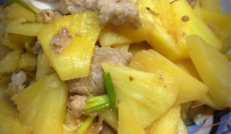 หมูผัดสับปะรด อาหารภาคใต้