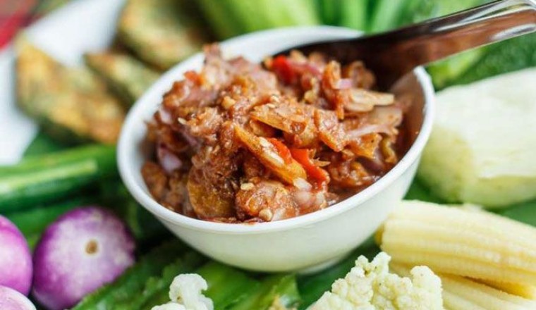 น้ำพริกกุ้งเสียบ (สากล) อาหารภาคใต้