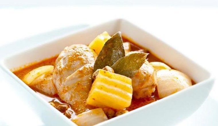 แกงมัสมั่นไก่ อาหารภาคใต้