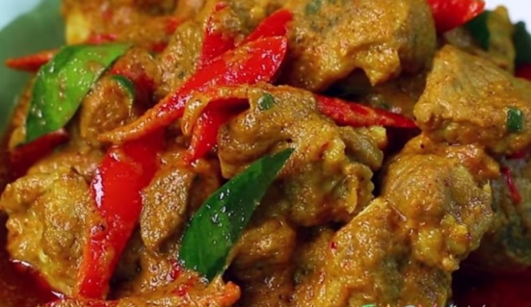 แกงเผ็ดเนื้อแกะ อาหารภาคใต้