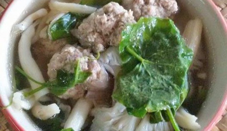 แกงจืดตำลึงหมูสับ อาหารภาคใต้