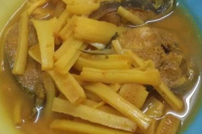 แกงส้มปลาดุกกับหยวก อาหารภาคใต้