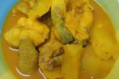 แกงส้มปลากดกับสับปะรด อาหารภาคใต้