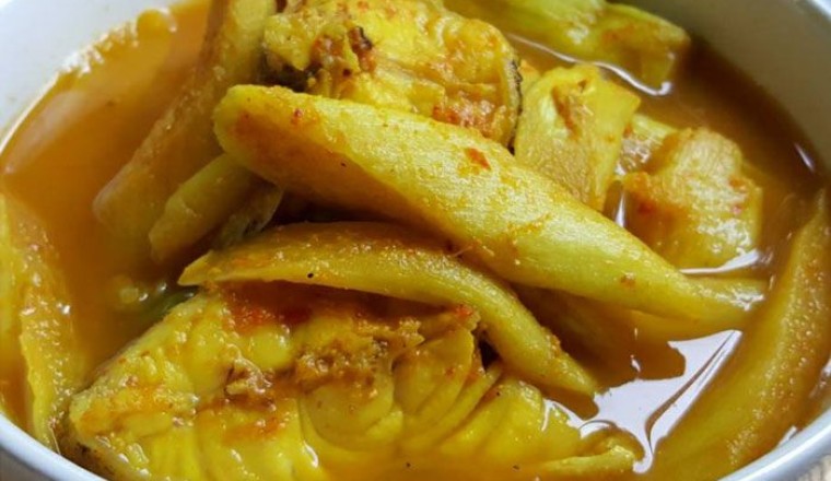 แกงส้มออดิบกับปลาเก๋า อาหารภาคใต้