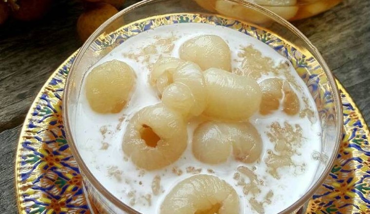 ขนมข้าวเหนียวเปียกลำใย ขนมไทย