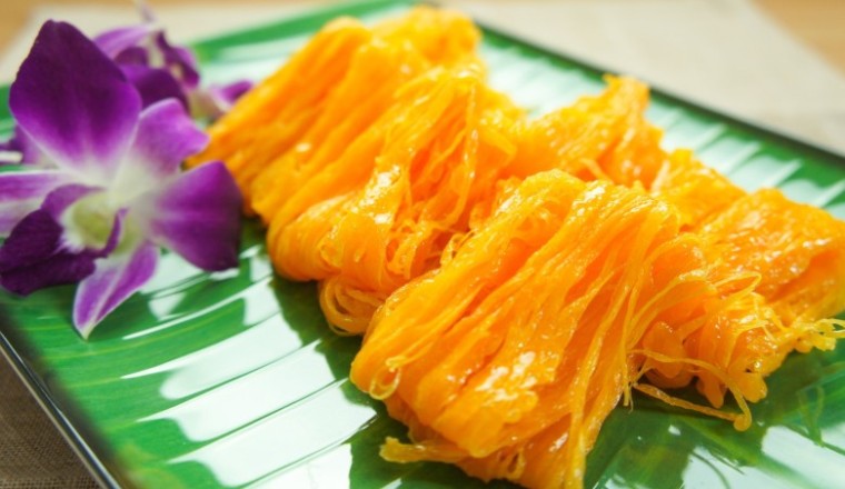 ขนมฝอยทอง ขนมไทย