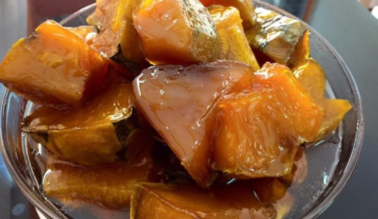 ฟักทองเชื่อม ขนมไทย