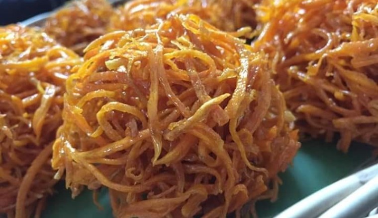 ขนมมันรังนก ขนมไทย