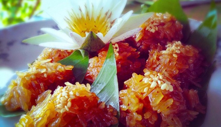 ขนมเหนียวแดง ขนมไทย