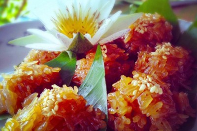 ขนมเหนียวแดง ขนมไทย