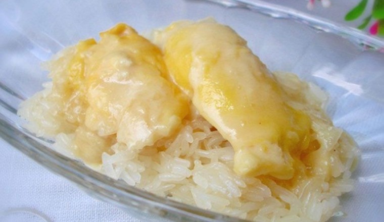 ข้าวเหนียวทุเรียน ขนมไทย