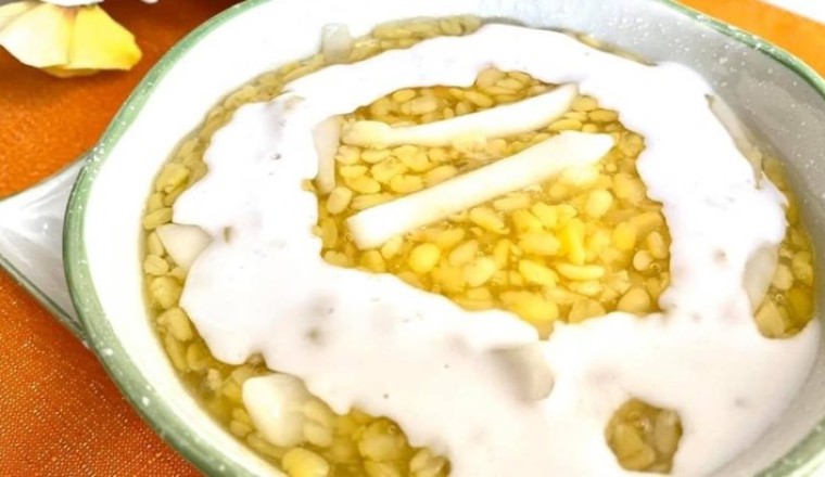 ขนมเต้าส่วน มะพร้าวอ่อนน้ำกะทิสด ขนมไทย