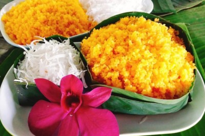 ขนมขี้หนู (ขนมทราย ขนมละอองฟ้า) ขนมไทย