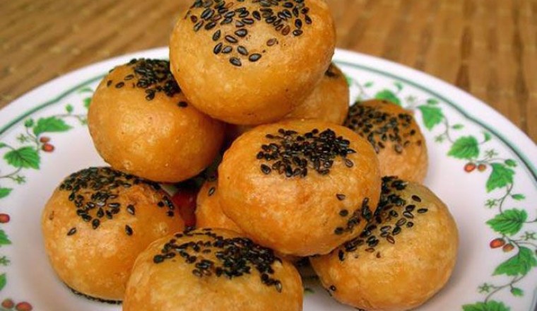 ขนมอีตุย (ซาลาเปาทอด) ขนมไทย