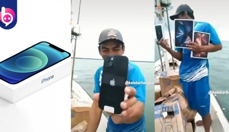 ชาวประมงอินโดฯ พบกล่องลอยกลางทะเล สรุปเปิดออกมาเป็น iPhone, iPad และ MacBook