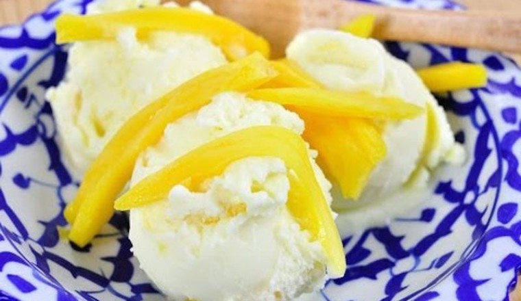 ไอศกรีมขนุนกับลูกตาล ไอศกรีม