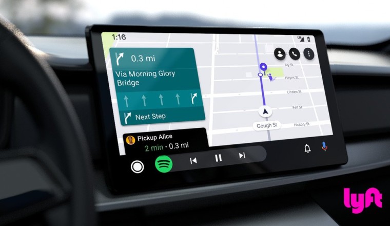 ดูจอใหญ่สบายกว่า Android Auto รองรับแอพคนขับบนหน้าจอในรถ เริ่มต้นด้วย Lyft