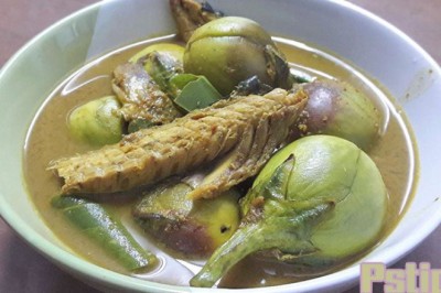 แกงน้ำเคยปลาซาบะย่าง อาหารภาคใต้