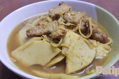 แกงส้มหมูย่างกับหน่อไม้ดอง อาหารภาคใต้