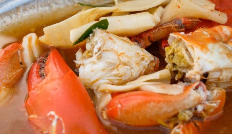 แกงส้มปูหน่อไม้ดอง อาหารภาคใต้