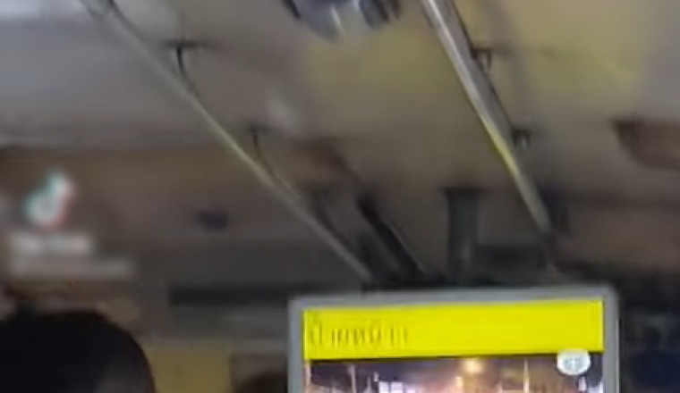 โต้คารมเดือด! รถเมล์ ปะทะ รถกระบะ ขับรถเบียดแย่งเลน ฉุนจัดขี้นมาด่าถึงบนรถ