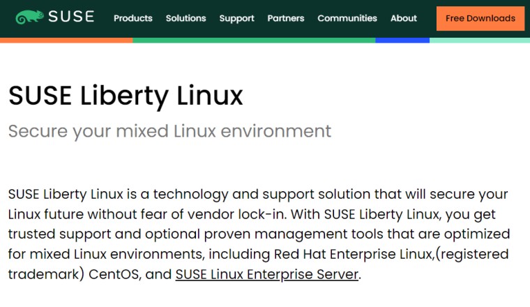 SUSE เปิดตัว Liberty Linux นำซอร์สโค้ด RHEL มาคอมไพล์แจกแทน CentOS