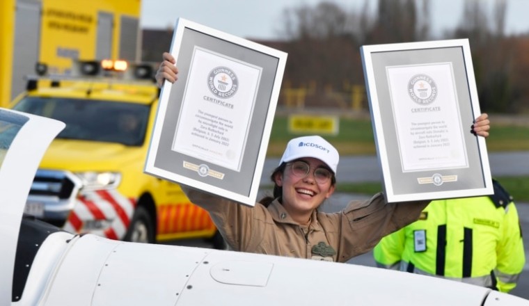 สาว 19 สร้างประวัติศาสตร์เป็นสตรีอายุน้อยที่สุด ‘บินเดี่ยวรอบโลก’ 