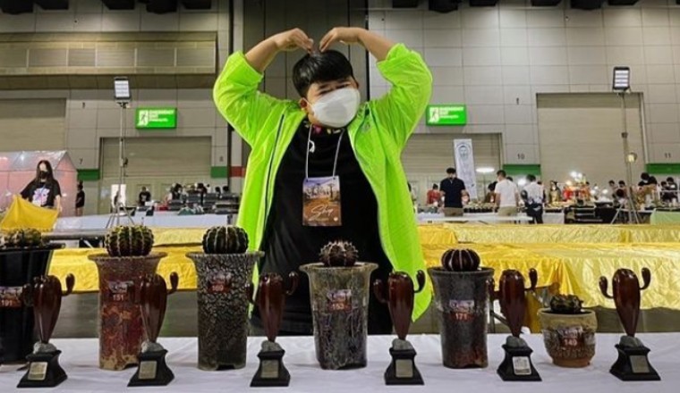 อย่างปลื้ม โก๊ะตี๋โชว์ชัดๆ ให้ดูแคคตัสของตัวเองที่คว้ารางวัลมาครอง