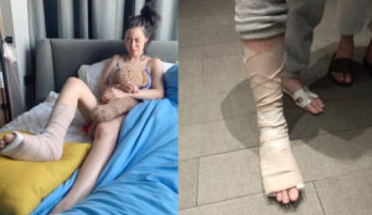 รู้แล้ว! “ไอซ์-ปรีชญา” กระดูกข้อเท้าหัก เกิดอุบัติเหตุกลางกองถ่าย