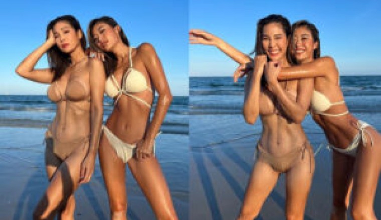 แซ่บแพ็กคู่!  ยิปซี-ปาย สวมบิกินีตัวจิ๋ว อวดหุ่นเซ็กซี่ ทำไอจีไฟลุก