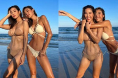 แซ่บแพ็กคู่!  ยิปซี-ปาย สวมบิกินีตัวจิ๋ว อวดหุ่นเซ็กซี่ ทำไอจีไฟลุก