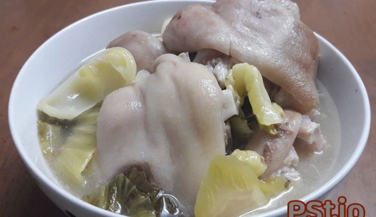 ขาหมูต้มผักกาดดอง อาหารภาคใต้