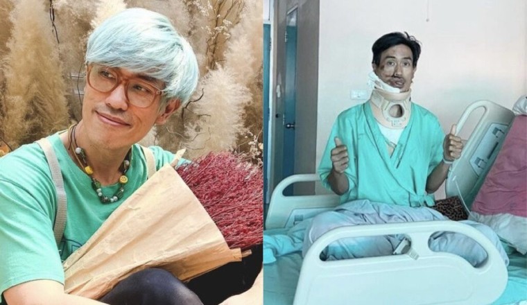 เอ๊ะ ละอองฟอง เจ็บหนัก เกิดอุบัติเหตุจักรยานล้ม เลือดออกในสมอง-กระดูกคอหัก