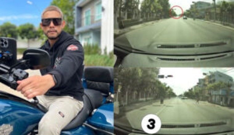 “กาย รัชชานนท์” โพสต์คลิปเตือนเห็นจะๆคนขับรถฝ่าไฟแดงทางม้าลาย