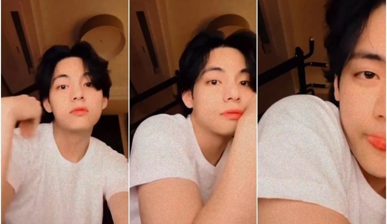 วี BTS เล่นฟิลเตอร์ใบหน้าตลก แฟนคลับงง ทำไมหล่อเหมือนเดิม