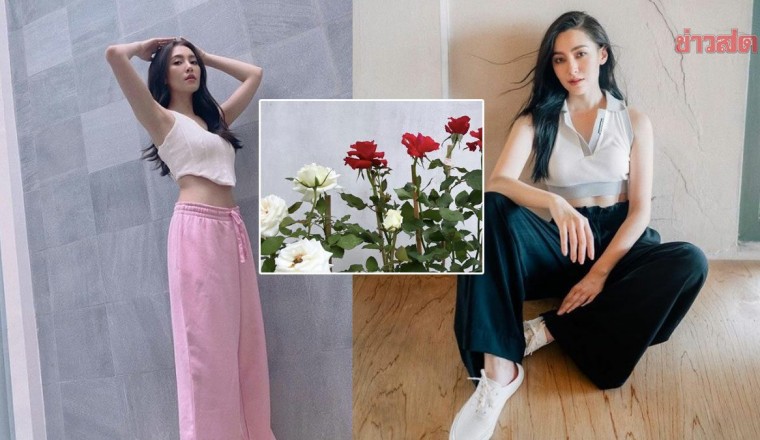 วาเลนไทน์ปีนี้แม้ป่วยโควิด เบลล่า แฮปปี้ โชว์กุหลาบจากคนที่รักมาก