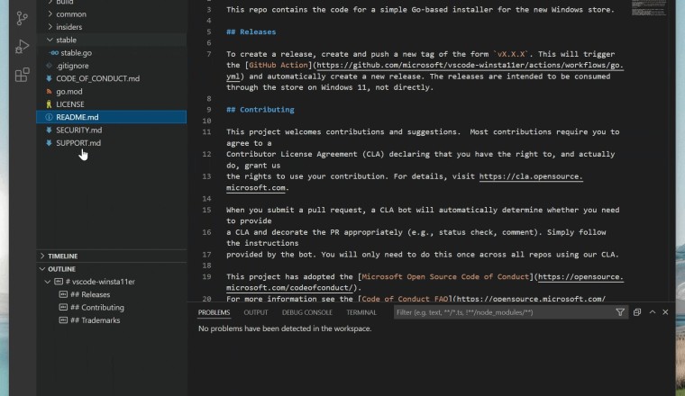VS Code ออกเวอร์ชัน 1.64 เพิ่ม Side Panel ใช้แสดงผล view เพิ่มเติมได้ตามต้องการ