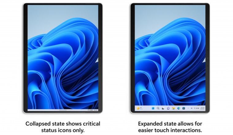 Windows 11 Insider ปรับปรุง Taskbar เพิ่มเติม หดเล็กลงได้หากใช้บนแท็บเล็ต