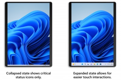 Windows 11 Insider ปรับปรุง Taskbar เพิ่มเติม หดเล็กลงได้หากใช้บนแท็บเล็ต