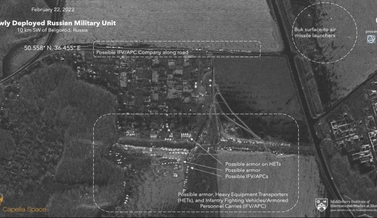 ผู้เชี่ยวชาญจากแคลิฟอร์เนียพบการเคลื่อนพลของกองทัพรัสเซียบน Google Maps ก่อนการบุกยูเครน