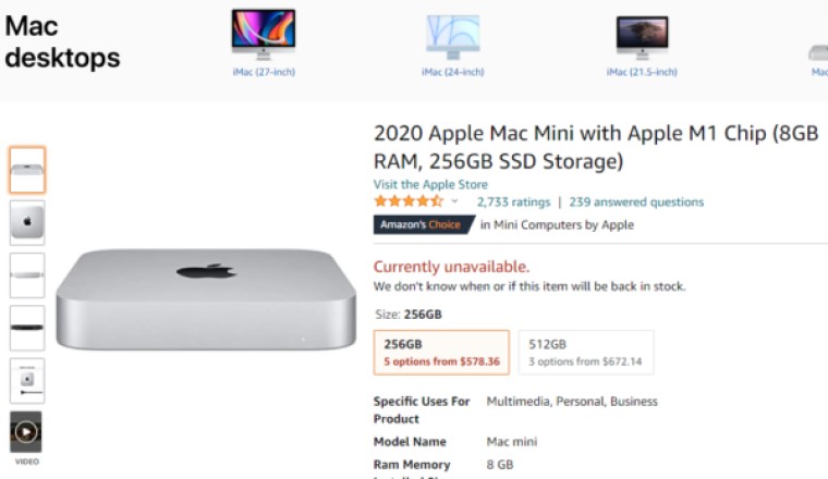 ทักทายวันพุธ 3/2/2565 – Mac Mini M1 ลดราคาแรง