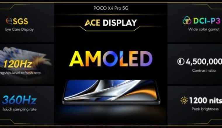 Poco X4 Pro 5G เปิดตัวด้วยหน้าจอ AMOLED กล้องหลัก 108MP