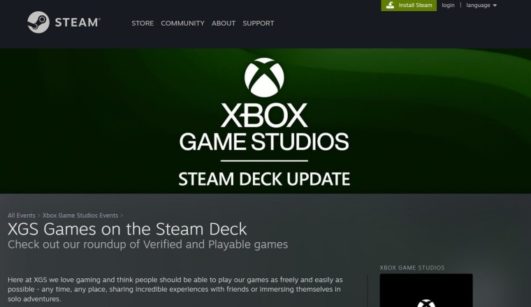 ร่วมด้วยช่วยกัน ไมโครซอฟท์ทำรายชื่อเกมของตัวเองที่เล่นบน Steam Deck ให้เลย