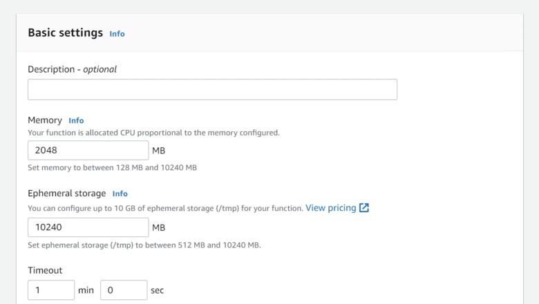AWS Lambda ขยายขนาดสตอเรจเพิ่ม ใส่ได้ถึง 10GB